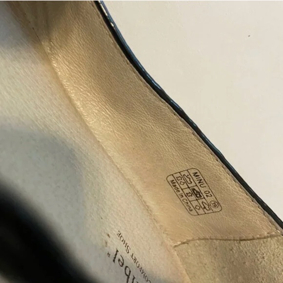 Josef Seibel Black Leather & Patent Leather Flats – Size 39 - Picture 8 of 9